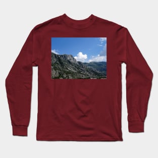 A rising cloud in the mountain in Kotor Long Sleeve T-Shirt